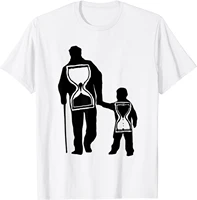 sentimental father grandpa shirt time is precious gift t shirt s 3xl mens 100 cotton casual t shirts loose top size s 3xl