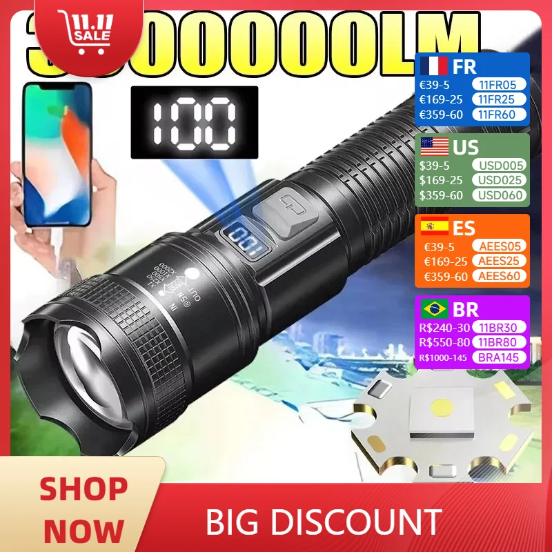 Светодиодный фонарик с USB-зарядкой