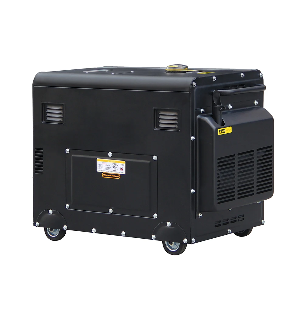 JAVarns 5 кВт электрический запуск бесшумный die-sel генератор с воздушным охлаждением