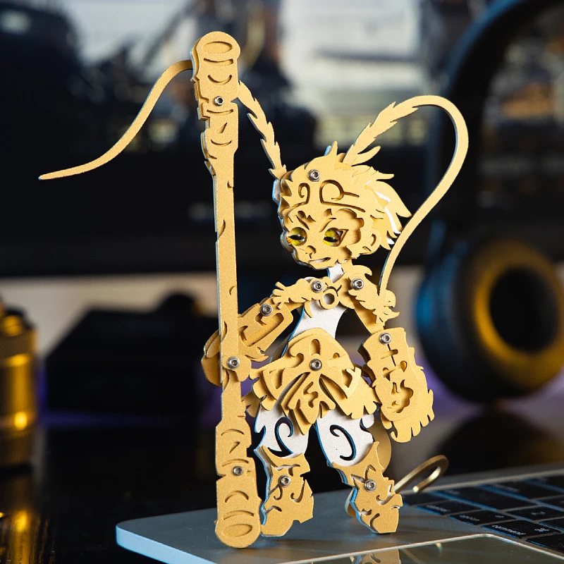 Цветной 3D металлический пазл MOKR маленький подарок Ву Конг и игрушки для детей