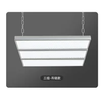 100W LED Shadowless Lighting with Anti-glare Louver, 20x60cm, Hanging or Wall Mount for High Ceiling Space