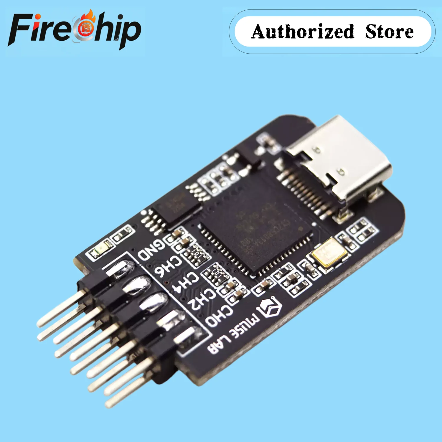 Фото Анализатор логики FireChip TYPE-C nanoDLA, инструмент для отладки ARM FPGA, анализ протоколов 5В/3.3В, частота дискретизации 24 МГц, 8 каналов, открытый исходный код №1