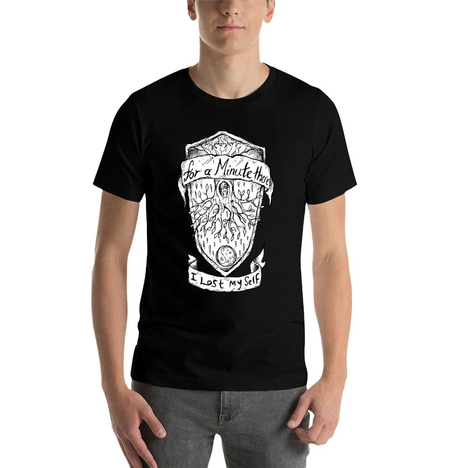 For a minute there I lost myself - Karma Police Illustrated Lyrics T-Shirt plain Louboutins men clothings