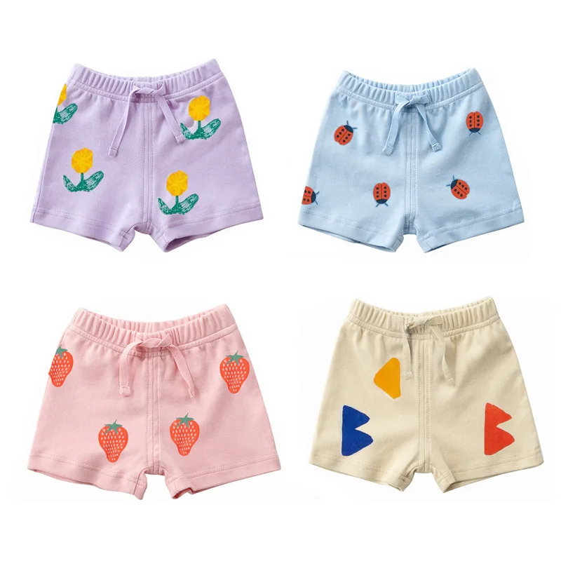 

2022 Baby Shorts Toddler Girls Shorts Cotton Full Printting Summer Boys Pants Baby Home Wear
