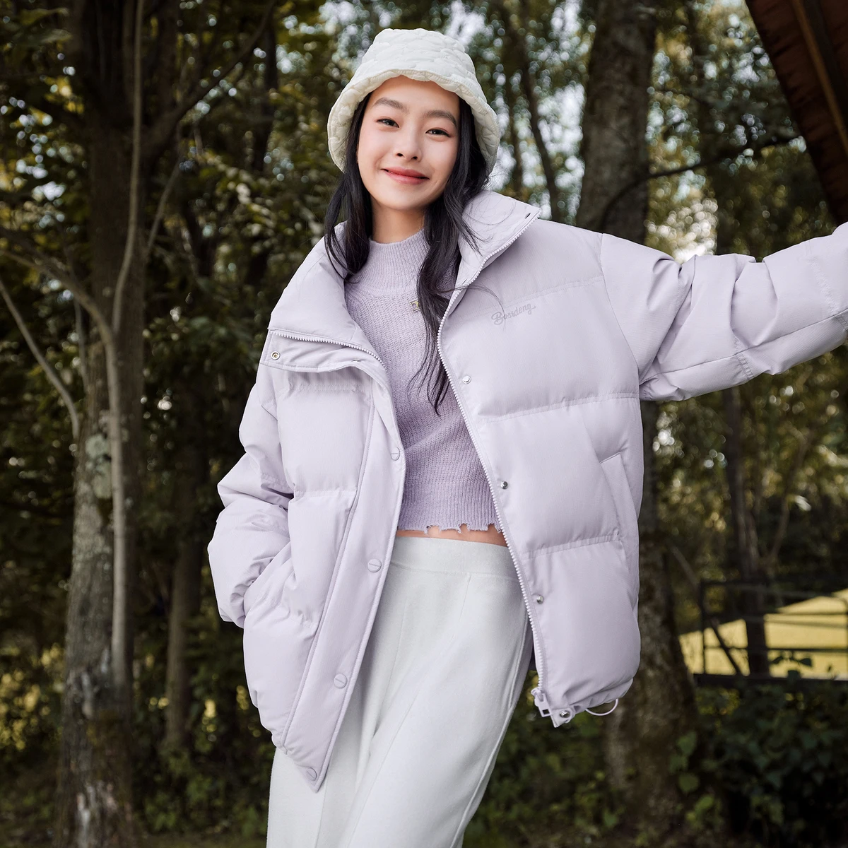 Женская зимняя утепленная куртка BOSIDENG