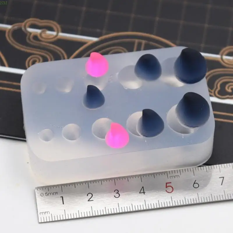 Крошечный размер Рога Дьявола силиконовая форма глиняные формы рог животного