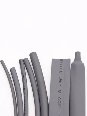 Термоусадочная трубка серая 1 м 2:1  Φ1мм-50мм