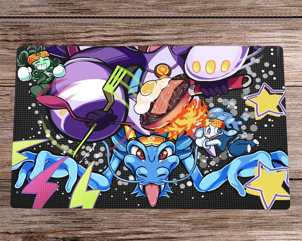 

YuGiOh Anime Playmat Prank-Kids Anti-slip TCG CCG Trading Card Game Mat Board Game Mat+Bag Rubber Desk Mat Pad Mousepad 60x35cm