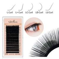 natuhana faux individual lashes llum curl maquiagem cilios for professionals black soft eyelash extension makeup