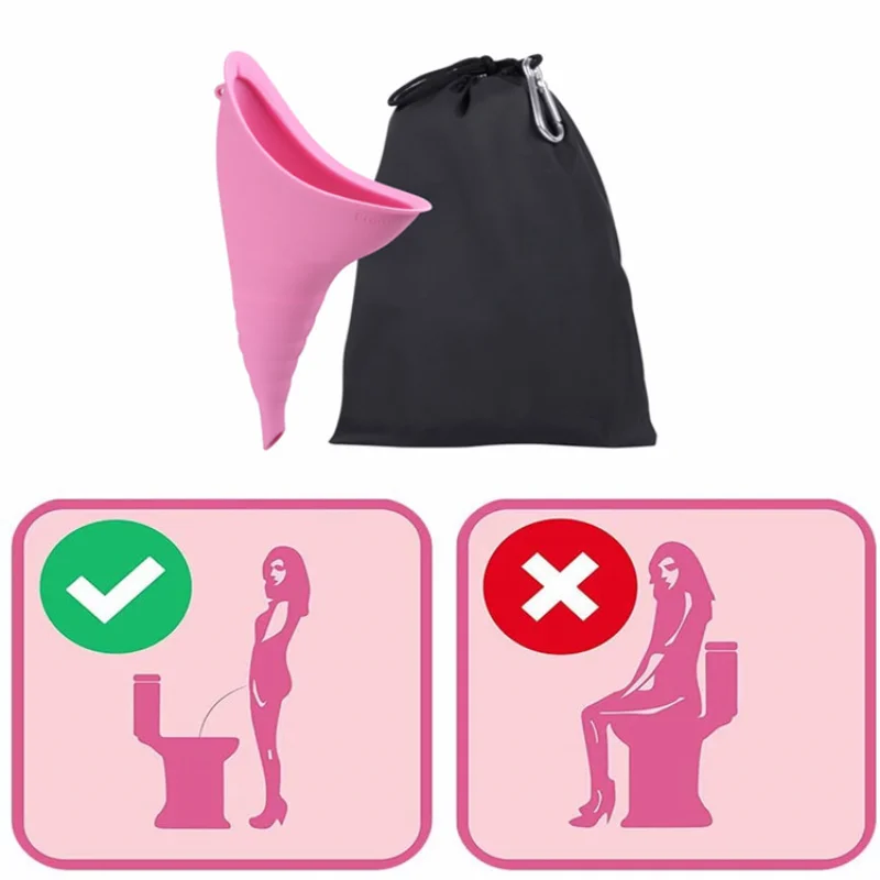 

Portable Urine Bags Outdoor Emergency Standing Urinal Adult Silicone Urinals Cycling Hiking Boating Pee Tool for Pregnant Woman