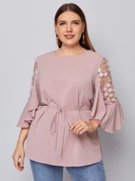 toleen cheap clearance price outfits fashion women large plus size tops 2022 summer oversized t shirt pink long elegant clothing