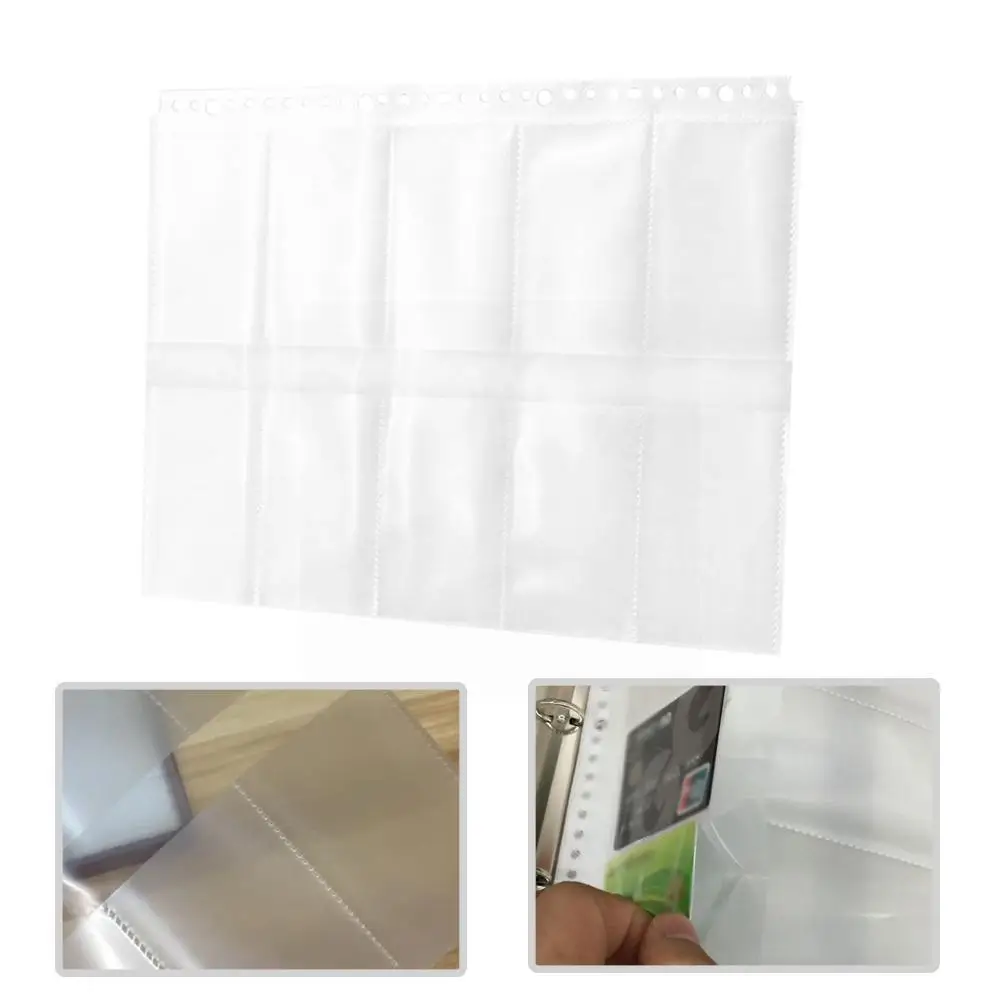 

Толстые прозрачные ПВХ отверстия для хранения, свободные листья A4, Прозрачные протекторы, коллекция, папка на молнии, двухслойная офисная п...