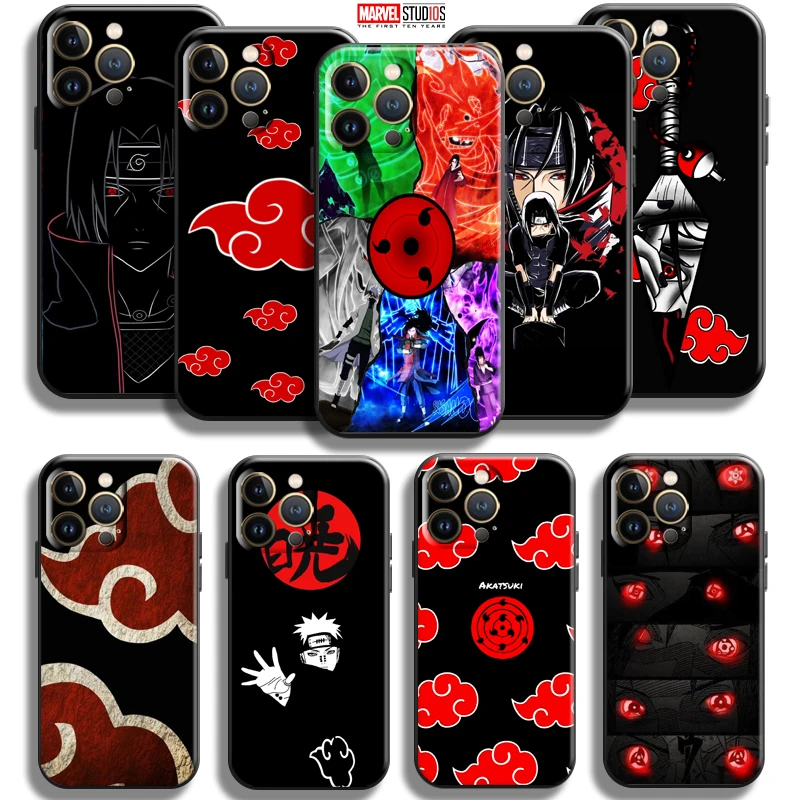 

Uchiha Itachi Sharingan Akatsuki For Apple iPhone 13 12 11 Pro Mini X XR XS Max SE 6 6S 7 8 Plus Phone Case Carcasa Coque Back