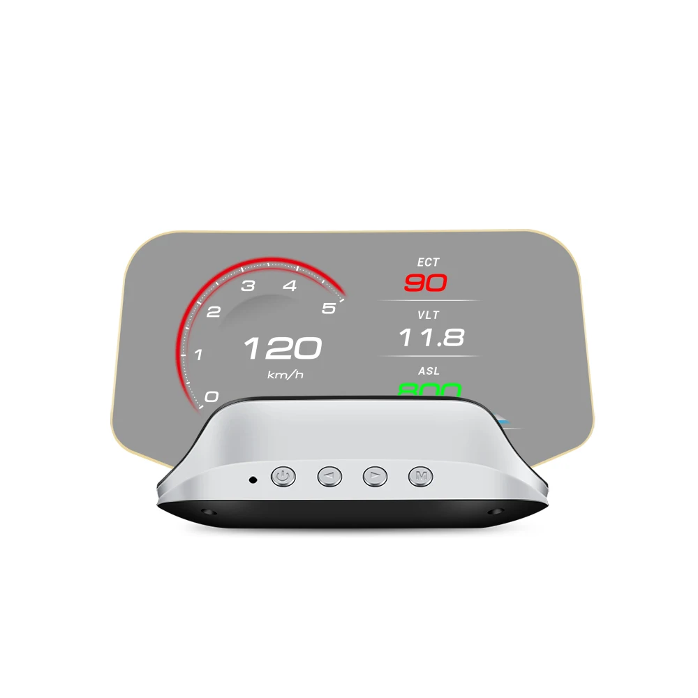 

Универсальный Цифровой HUD OBD2 Дисплей GPS Спидометр Многофункциональный Экран Измерение Температуры Тахометр Проекционный Д...