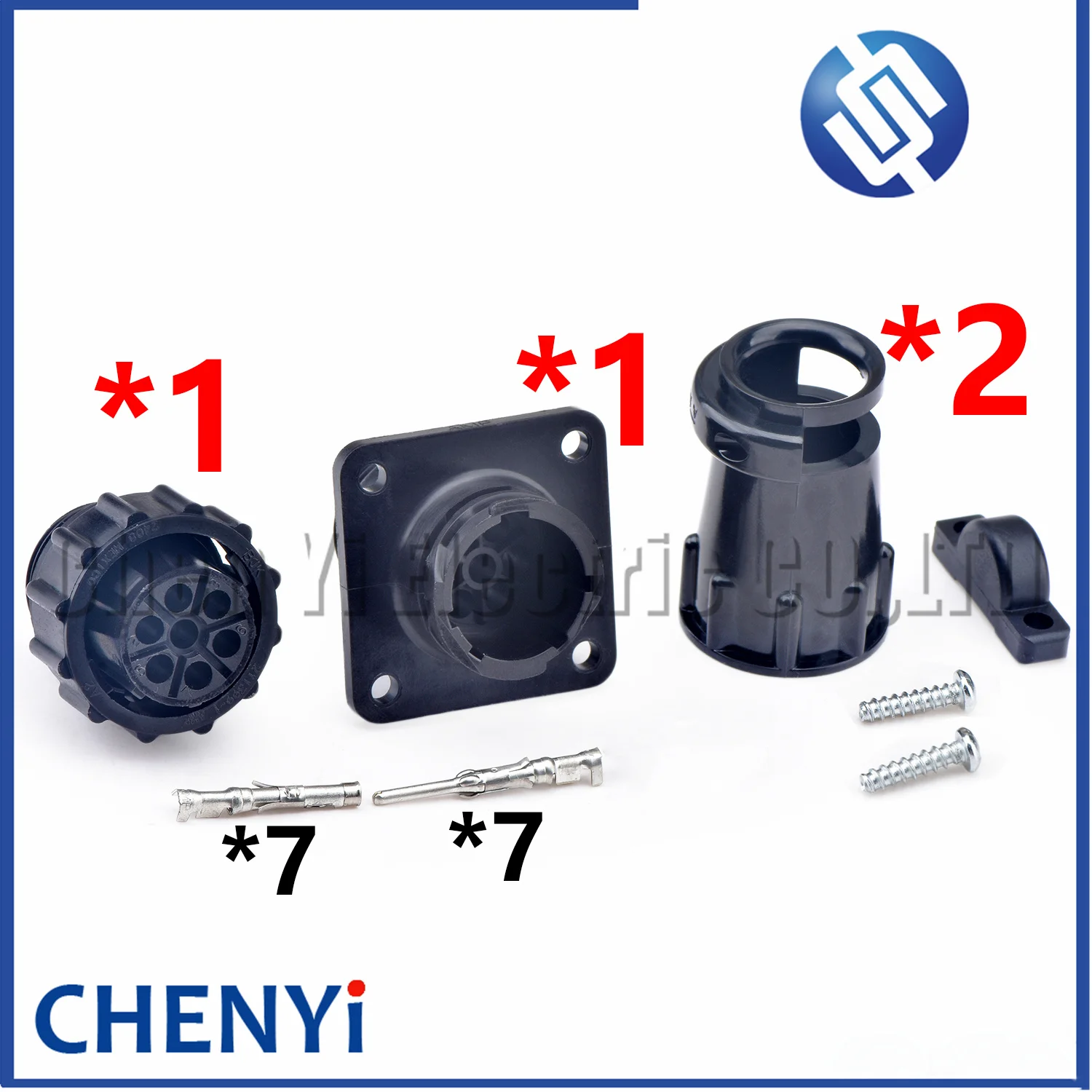 

7-контактный мужской или женский круглый автомобильный разъем питания, вилка жгута проводов 211399 -1 211401 -1 с булавками