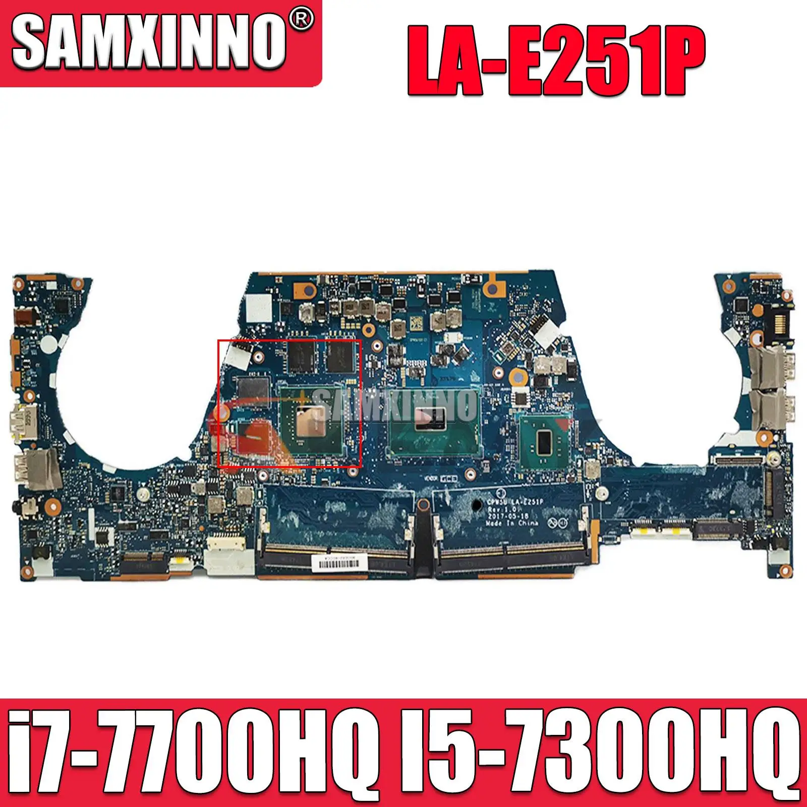 

Материнская плата для ноутбука Hp Zbook Studio G4 15 G5 G6 с i7-7700HQ I5-7300HQ CPU Quadro M1200 LA-E251P