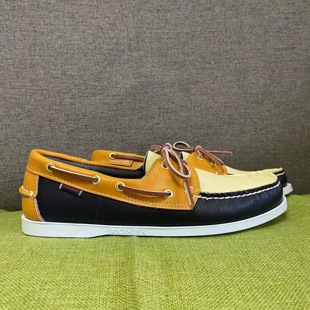 Мужские туфли SEBAGO Homme Authentic Docksides - топсайдеры из натуральной кожи премиум-класса с