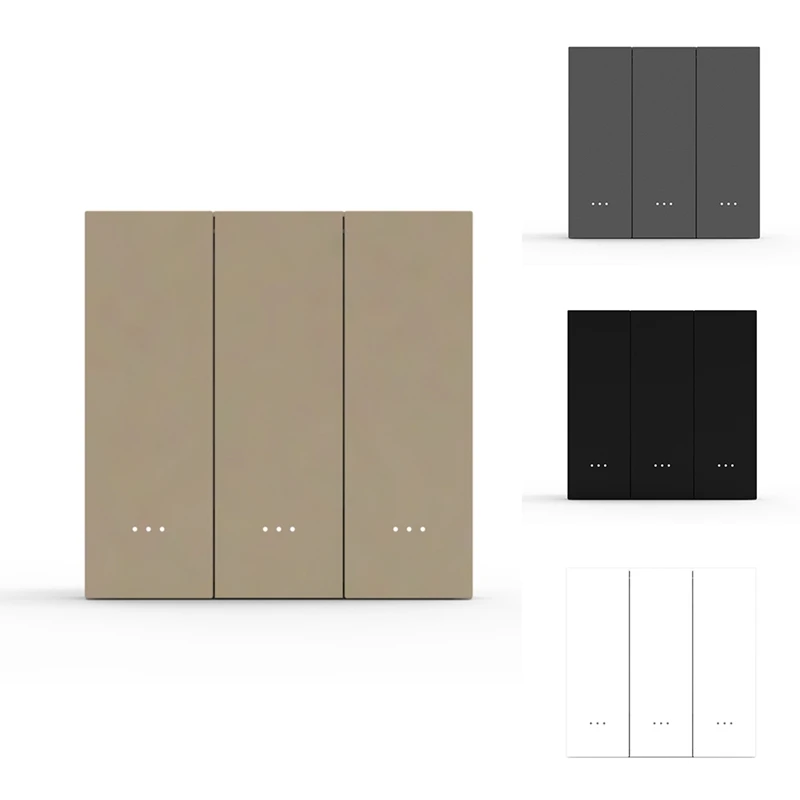 

Умный выключатель Tuya Zigbee, 220 В, настенный кнопочный выключатель, дистанционное управление, 3 клавиши