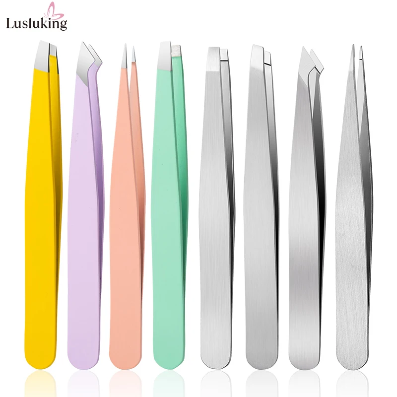 4 шт. щипцы для бровей из нержавеющей стали