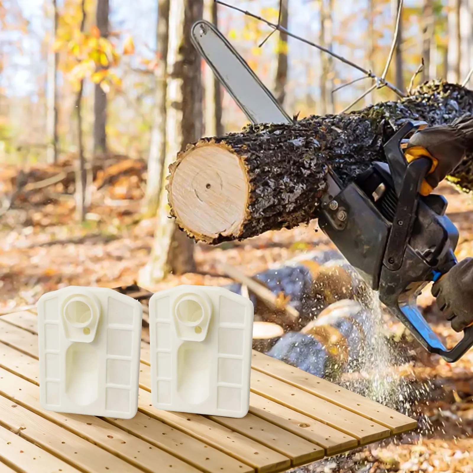 Фото Воздушный фильтр для бензопил 4500, 5200, 5800, 45cc, 52cc, совместимый с Timbertech, Taurus, 2 штуки в упаковке №4