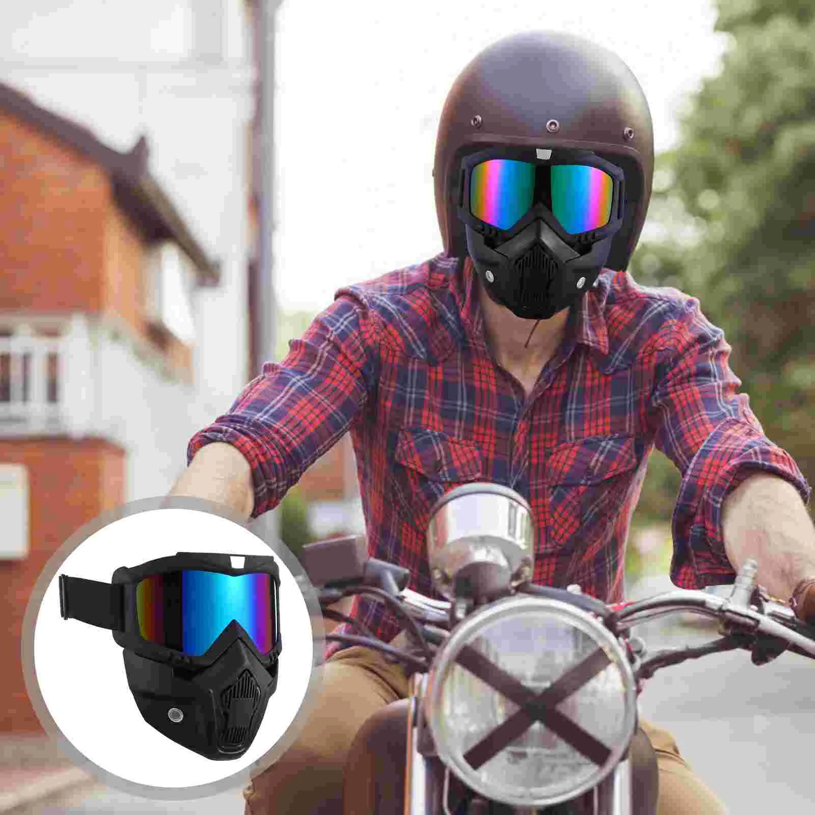 

Motorcycle Goggles Riding Safety Fashion Motorbike Fence Windproof Shield