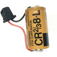 1pce fuji cr23 8 l 3v plc industrial control battery with plug