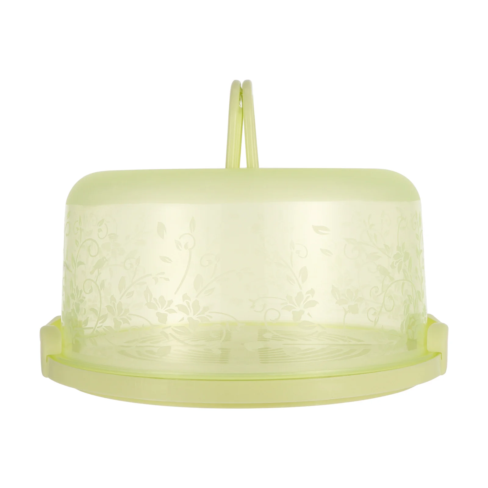 

Portable Cake Box Food Container Plate Cover Plastic Containers Holder Lid Birthday Drawers