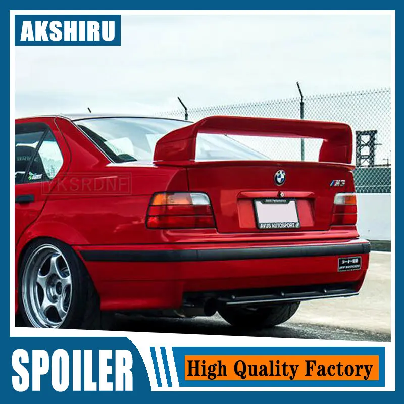 

Спойлер для BMW E36 M3 1990-2000 BMW M3 series GT стильный Спойлер E36 Series 3 coupe ABS пластиковый Неокрашенный задний спойлер крыло