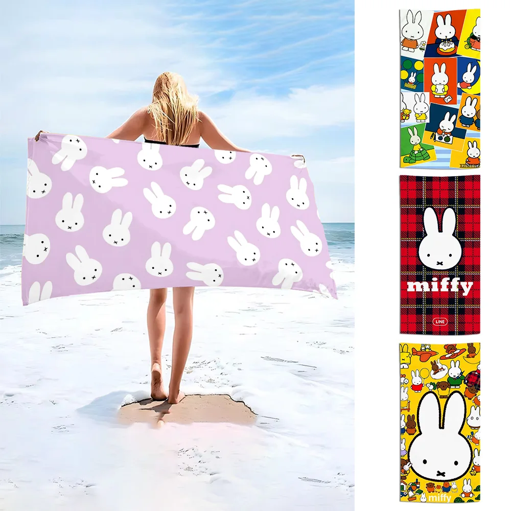 Пляжное полотенце с героями мультфильмов микрофибра без песка быстросохнущие