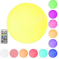 13 colors led beach ball illuminated jumbo iatable ball with remote contro glow in the dark light up balls parties pool beach