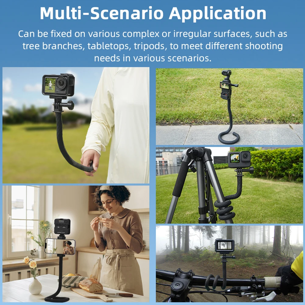 Крепление для экшн-камеры гибкое с 1/4-дюймовым винтовым отверстием держатель