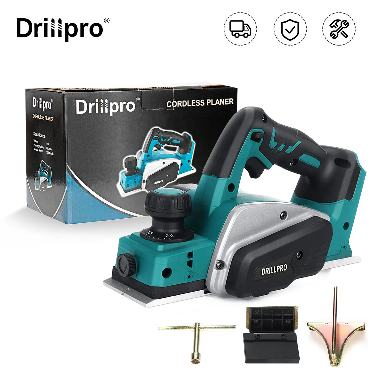 

Беспроводная электрическая ручная строгальная подставка Drillpro для деревянной батареи