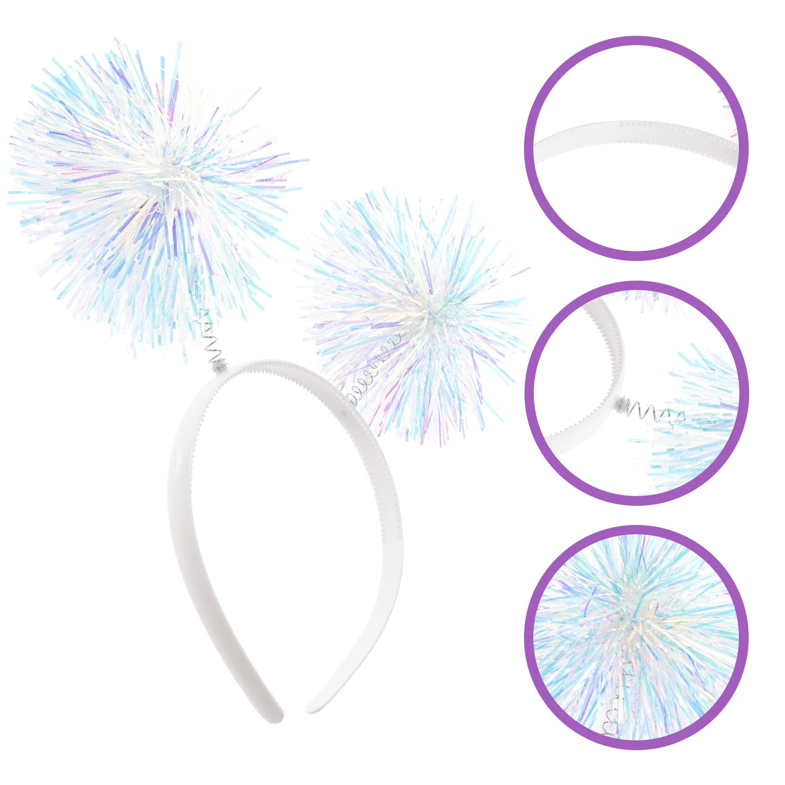 Повязки на голову для девочек заколки фейерверков товары вечеринок помпон
