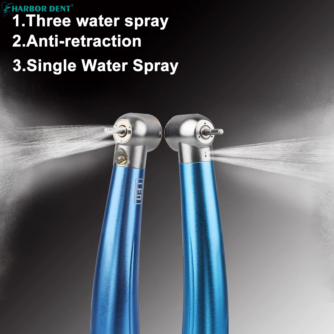 Синие комплекты стоматологических светодиодных высокоскоростных