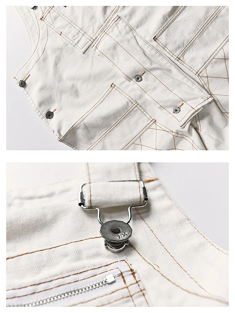 Потертые синие джинсовые комбинезоны мужские рабочие брюки-карго старая школа