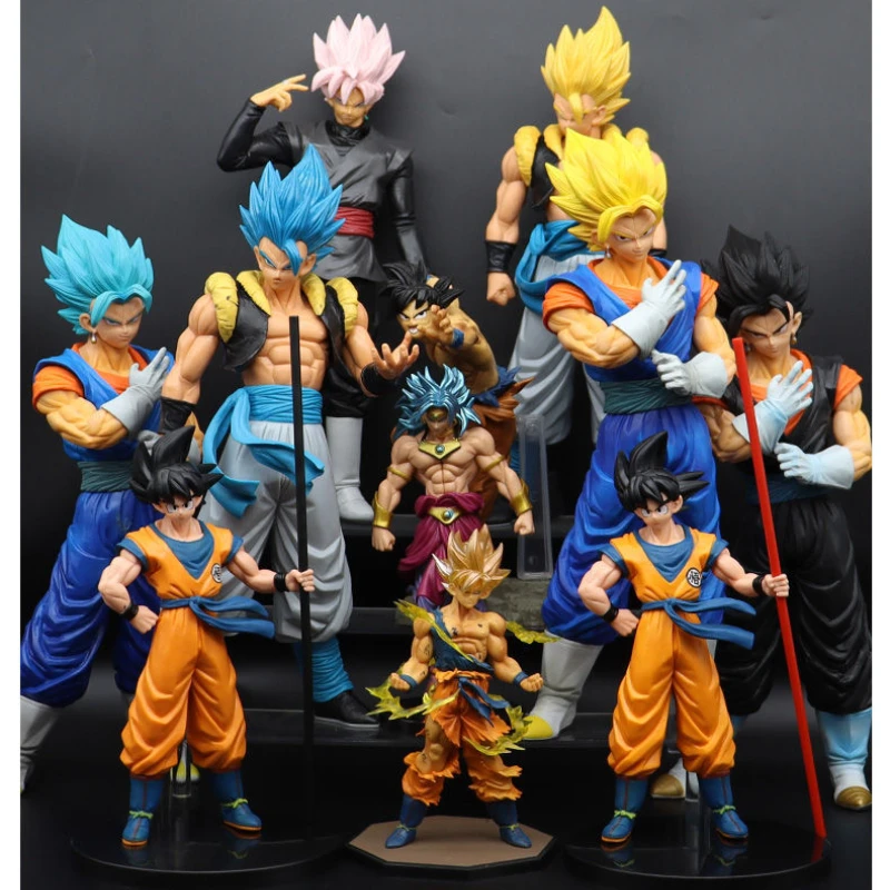 

2022 the latest seven dragon ball Saiya beijite wujita Sunwukong hand-made animation Dragon Ball decorations children's gifts