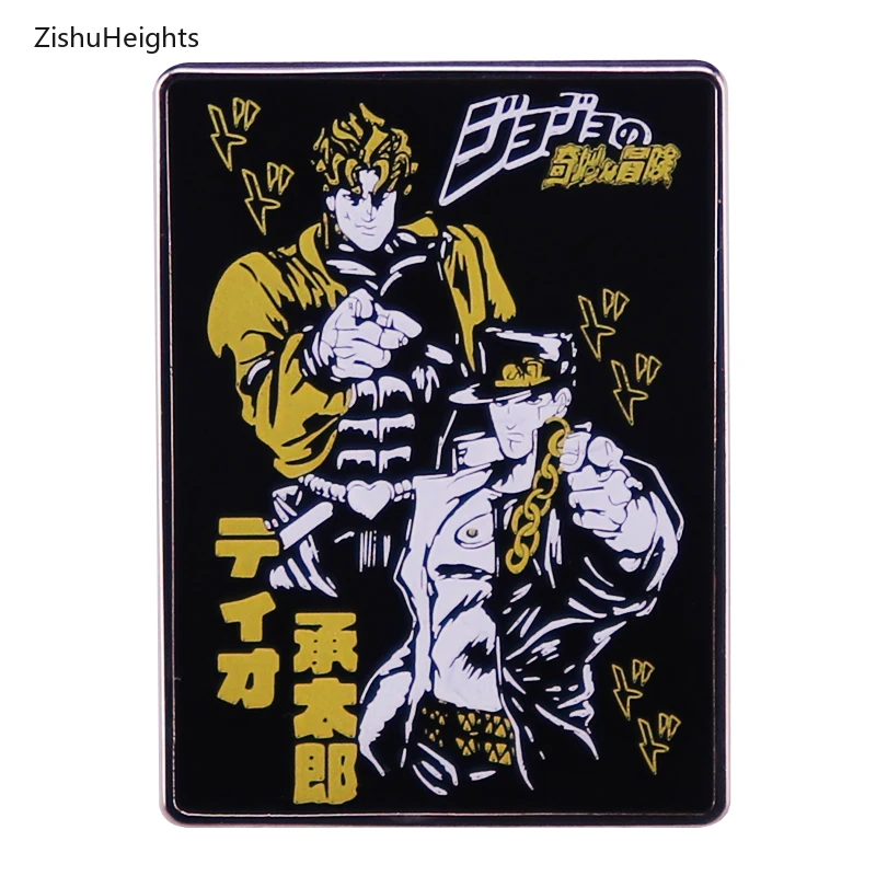 Jotaro Dio Oenamel Hard Enamel Pin JoJos Bizarre Adventure Badge JJBA Brooch Backpack Decoration Jewelry Otaku Gift