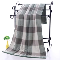 thick plaid absorbent towel 100 cotton soft adult bath towels water absorption bathroom shower towel quick drying swim bathrobe