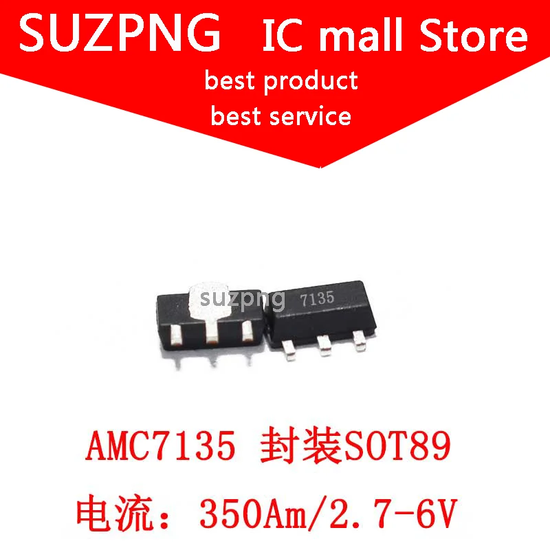 10 шт. AMC7135 SOT89 350mA 2 7 V-6V светодиодный драйвер High LED Драйвер чип новый оригинальный |