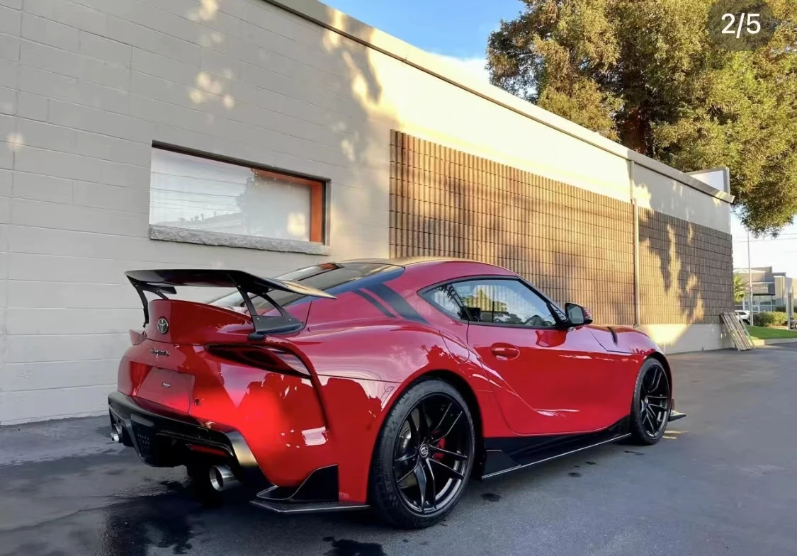 Задний спойлер багажника из углеродного волокна в стиле Voltex крылья для губ Toyota Gr