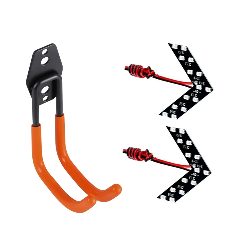 

For EV Charger Wall J-Hook Charging Cable With 2PCS 14-SMD Car Side Rearview Mirror Turn Signal LED Lights