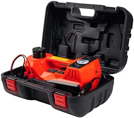 

Control Car Jack 5 Ton 12V Jack with Built-in Inflatable Hydraulic Jack for SUV Car Tire Change-Black