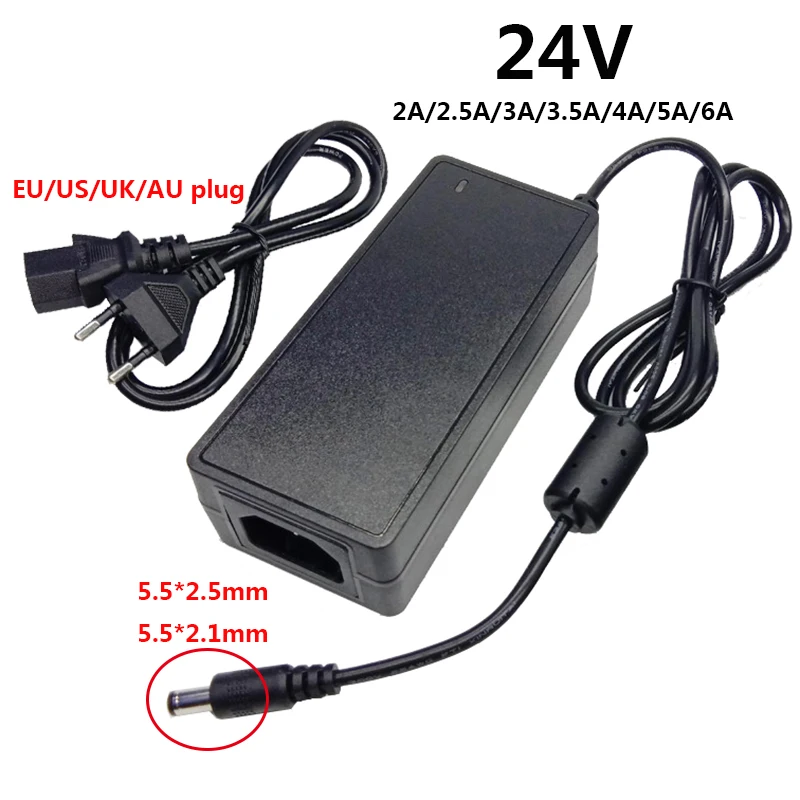 Supply Ac Dc Adaptor 220v To 24 V Volt Switching Adaptador 5.5*2.5mm