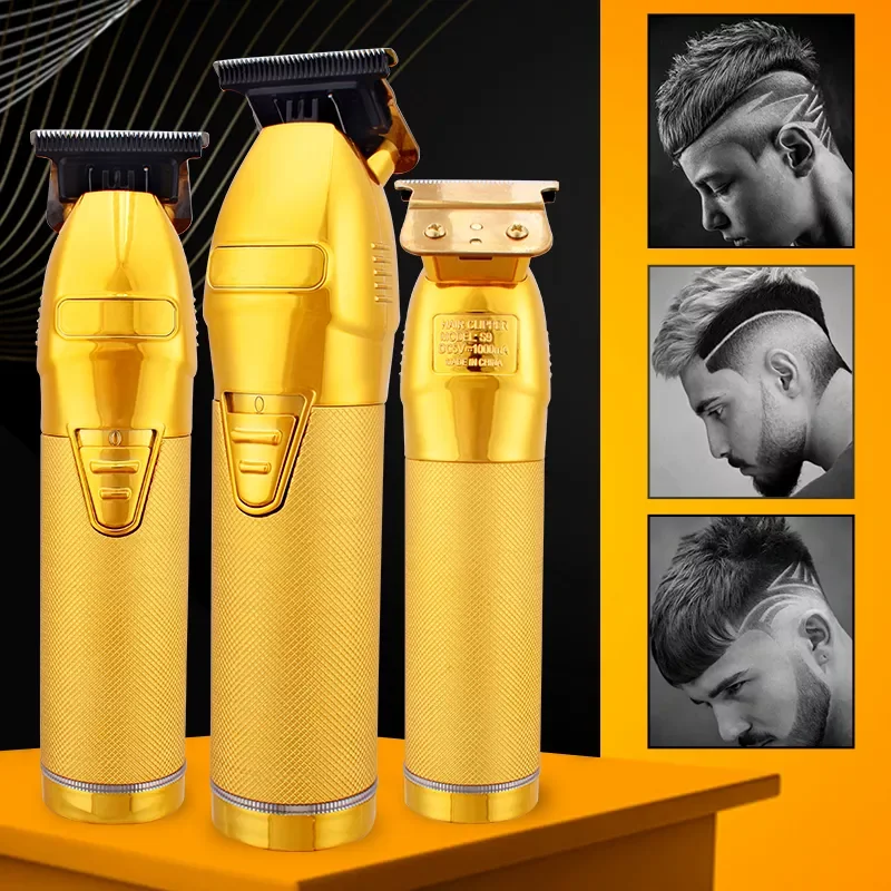 

Hair Clipper Beard Trimmer For Men Barber 0.1mm Baldhead Clippers Hair Cutting Machine Hair Cut T blade trimmer