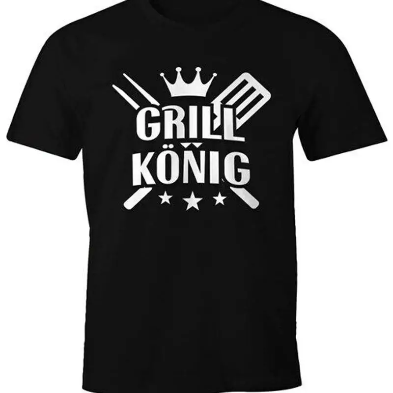 Фото Мужская забавная рубашка Grill King Barbecue Tea Grill Summer Moonworks ® №1