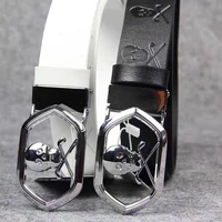 new mens golf belt korean trend fashion alloy automatic buckle belt casual versatile leather belt high quality golf accessories