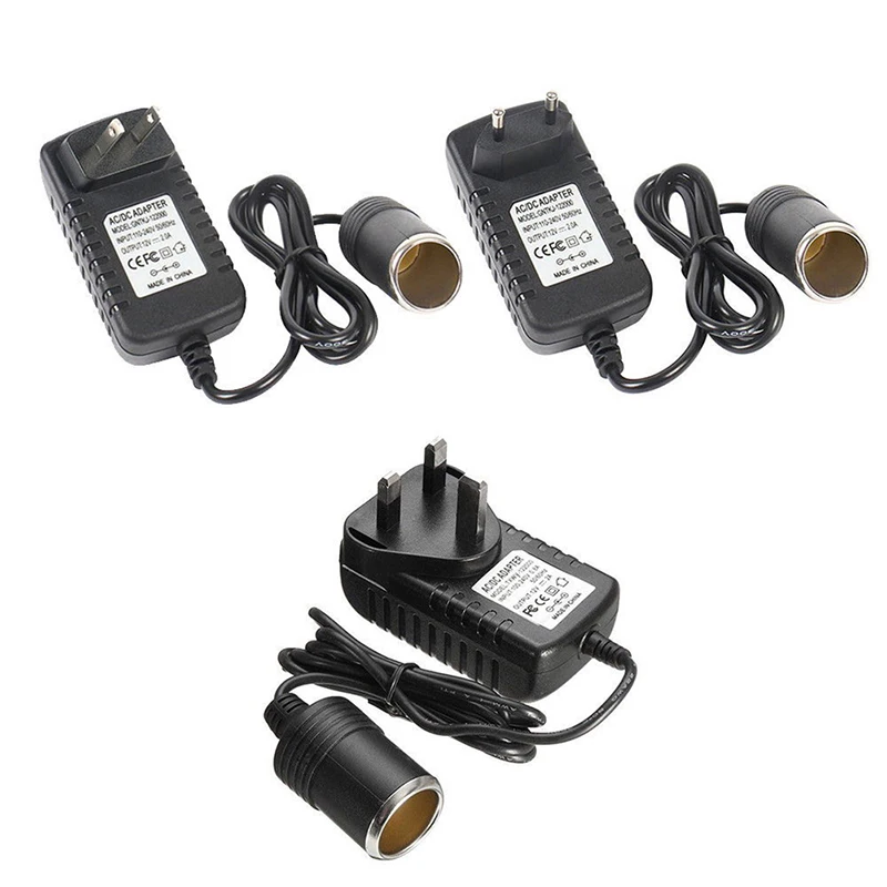 

220V To 12V Adapter Converter Parts Portable Car Cigarette Lighter Socket