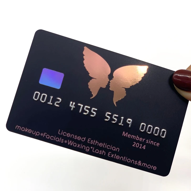 

custom design Custom logo visa credit card size pvc plastic membership gift card luxury business card with embossed numbers and