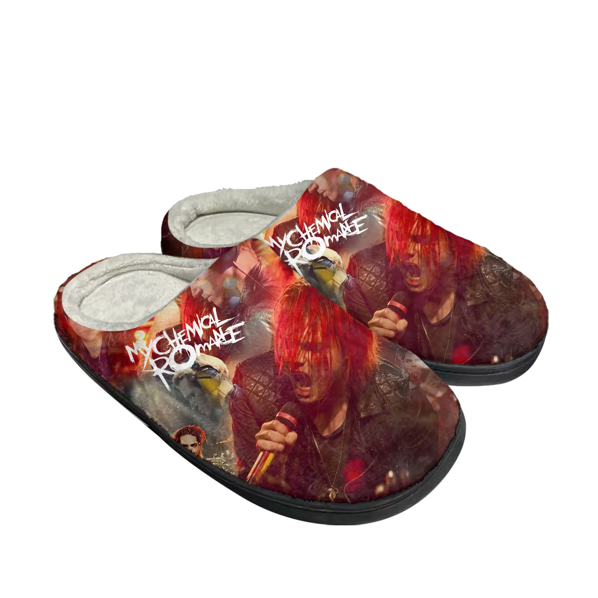 My Chemical Romance Rock Band Домашние хлопковые тапочки на заказ Мужские и женские сандалии