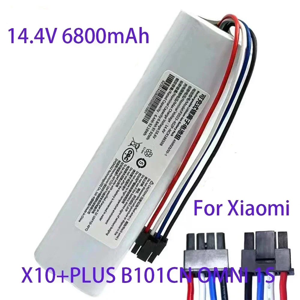 14,4 В, 6800 мАч, аккумулятор X10 + PLUS B101CN OMNI 1S для Xiaomi Mijia и Dreame F9 D9 L10 Pro Plus S10 S20 X10, робот для подметания и мытья полов (art.: 3920ccac4fd94) - 3920ccac4fd94